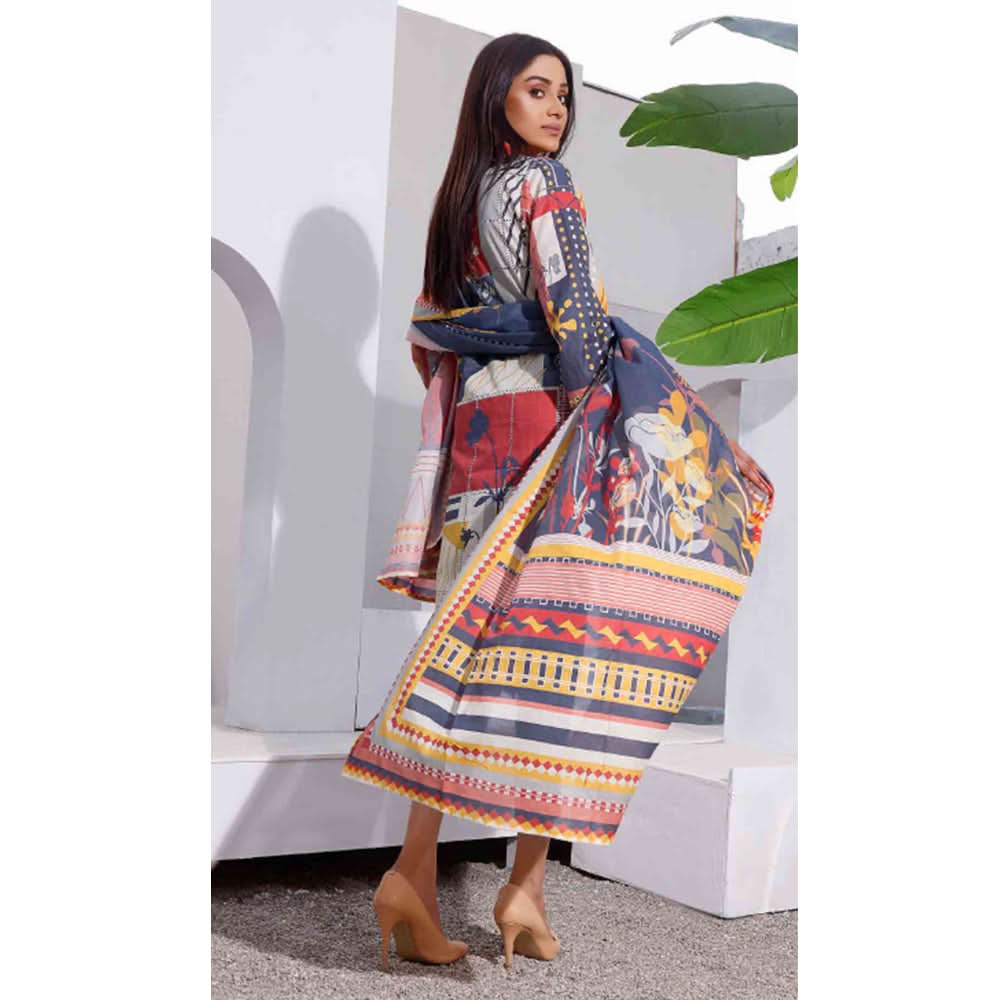 Halime Sultan Lawn Digital Print 3 Pcs Un-Stitched Suit - 12, Women, 3Pcs Shalwar Suit, Halime Sultan, Chase Value