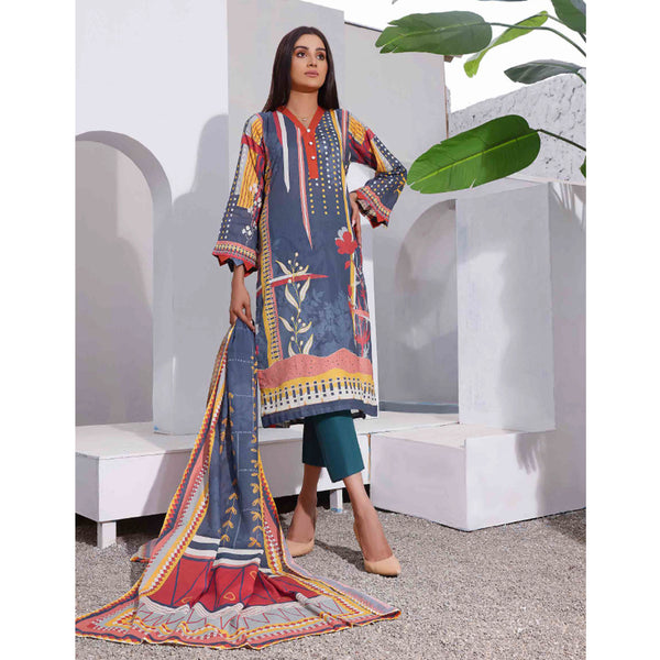 Halime Sultan Lawn Digital Print 3 Pcs Un-Stitched Suit - 12, Women, 3Pcs Shalwar Suit, Halime Sultan, Chase Value