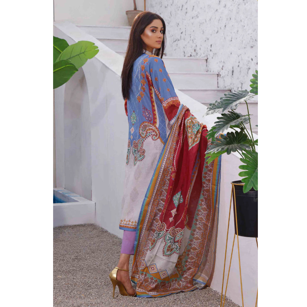 Halime Sultan Lawn Digital Print 3 Pcs Un-Stitched Suit - 13, Women, 3Pcs Shalwar Suit, Halime Sultan, Chase Value