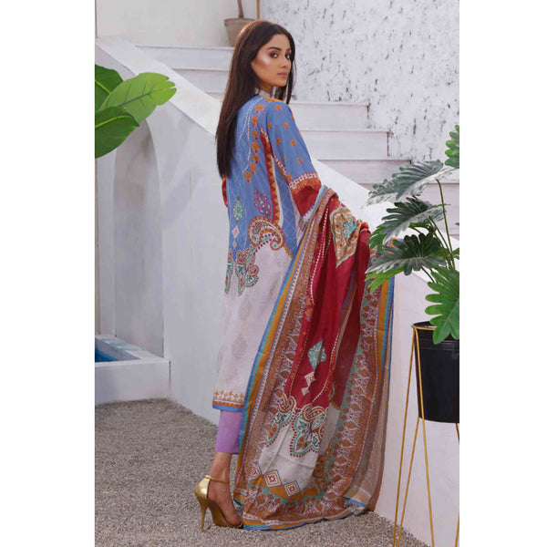 Halime Sultan Lawn Digital Print 3 Pcs Un-Stitched Suit - 13, Women, 3Pcs Shalwar Suit, Halime Sultan, Chase Value