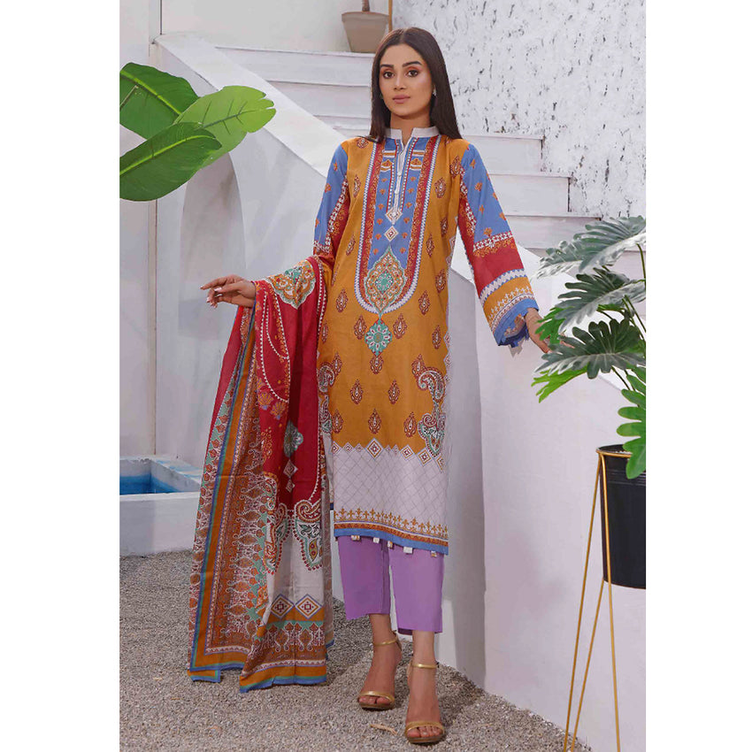 Halime Sultan Lawn Digital Print 3 Pcs Un-Stitched Suit - 13, Women, 3Pcs Shalwar Suit, Halime Sultan, Chase Value