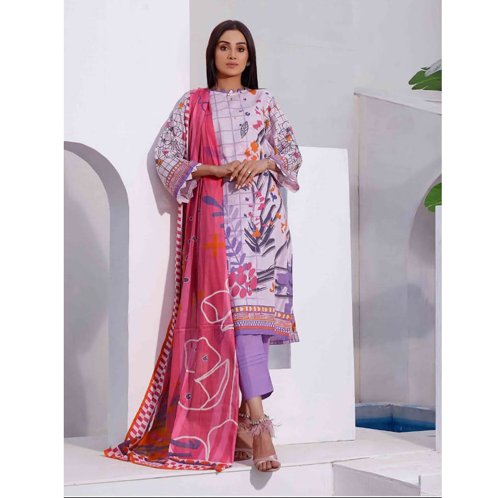 Halime Sultan Lawn Digital Print 3 Pcs Un-Stitched Suit - 14, Women, 3Pcs Shalwar Suit, Halime Sultan, Chase Value
