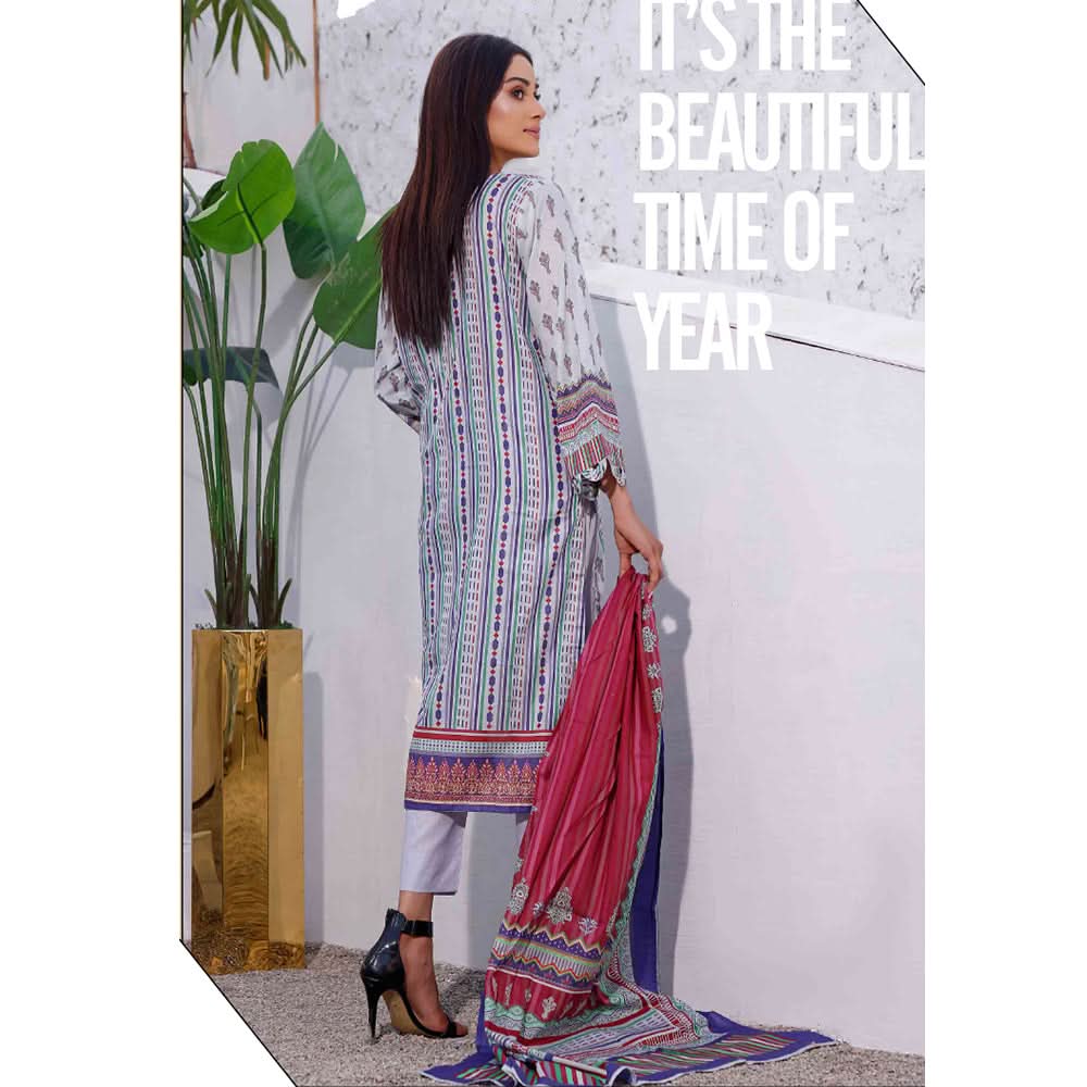 Halime Sultan Lawn Digital Print 3 Pcs Un-Stitched Suit - 15, Women, 3Pcs Shalwar Suit, Halime Sultan, Chase Value