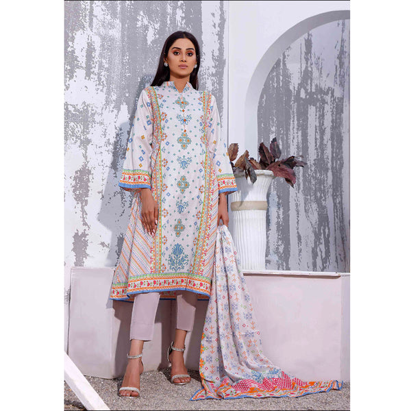 Halime Sultan Lawn Digital Print 3 Pcs Un-Stitched Suit - 17, Women, 3Pcs Shalwar Suit, Halime Sultan, Chase Value
