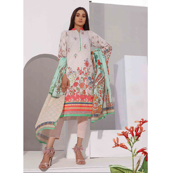 Halime Sultan Lawn Digital Print 3 Pcs Un-Stitched Suit - 19, Women, 3Pcs Shalwar Suit, Halime Sultan, Chase Value