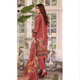 Halime Sultan Embroidered Lawn 3Pcs Unstitched Suit V1 - 7, Women, 3Pcs Shalwar Suit, Halime Sultan, Chase Value