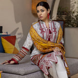 Anum Printed Lawn Unstitched 3Pcs Suit V2 - A5, Women, 3Pcs Shalwar Suit, Al-Zohaib Textiles, Chase Value