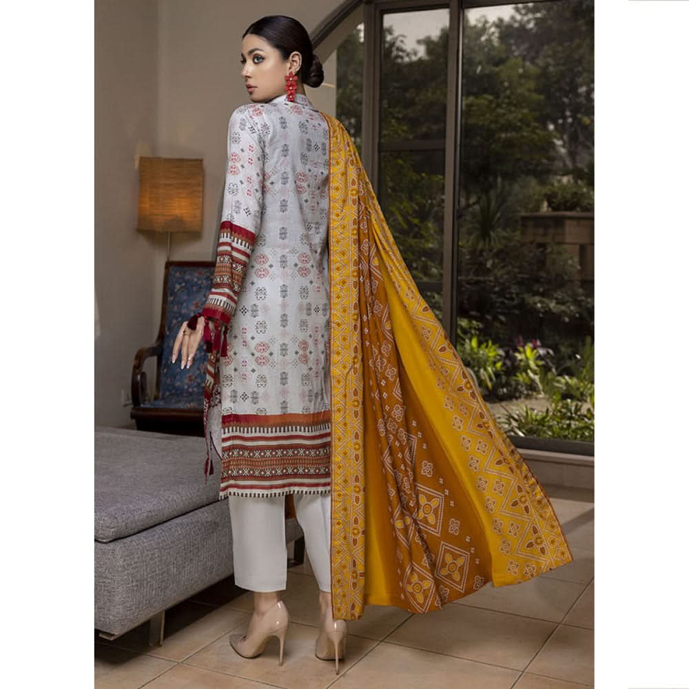 Anum Printed Lawn Unstitched 3Pcs Suit V2 - A5, Women, 3Pcs Shalwar Suit, Al-Zohaib Textiles, Chase Value
