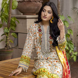 Anum Printed Lawn Unstitched 3Pcs Suit V2 - C3, Women, 3Pcs Shalwar Suit, Al-Zohaib Textiles, Chase Value