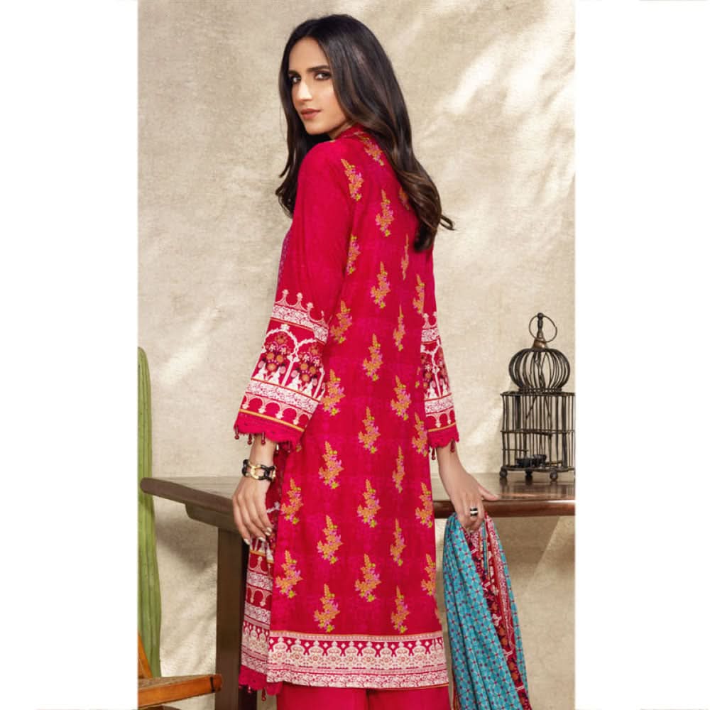 Anum Printed Lawn Unstitched 3Pcs Suit V3 - A3, Women, 3Pcs Shalwar Suit, Al-Zohaib Textiles, Chase Value