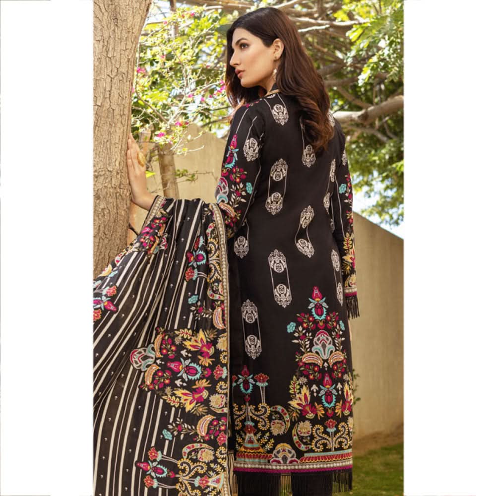 Anum Printed Lawn Unstitched 3Pcs Suit V3 - B1, Women, 3Pcs Shalwar Suit, Al-Zohaib Textiles, Chase Value