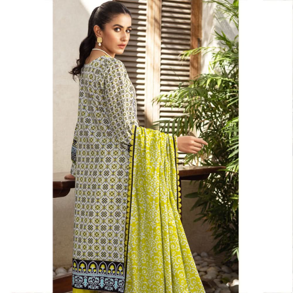 Anum Printed Lawn Unstitched 3Pcs Suit V3 - C5, Women, 3Pcs Shalwar Suit, Al-Zohaib Textiles, Chase Value