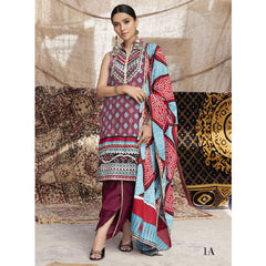 Monsoon Printed Lawn Unstitched 3Pcs Suit V1 - A1, Women, 3Pcs Shalwar Suit, Al-Zohaib Textiles, Chase Value