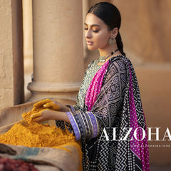Monsoon Printed Lawn Unstitched 3Pcs Suit V1 - A3, Women, 3Pcs Shalwar Suit, Al-Zohaib Textiles, Chase Value