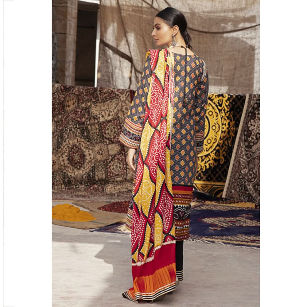 Monsoon Printed Lawn Unstitched 3Pcs Suit V1 - B1, Women, 3Pcs Shalwar Suit, Al-Zohaib Textiles, Chase Value
