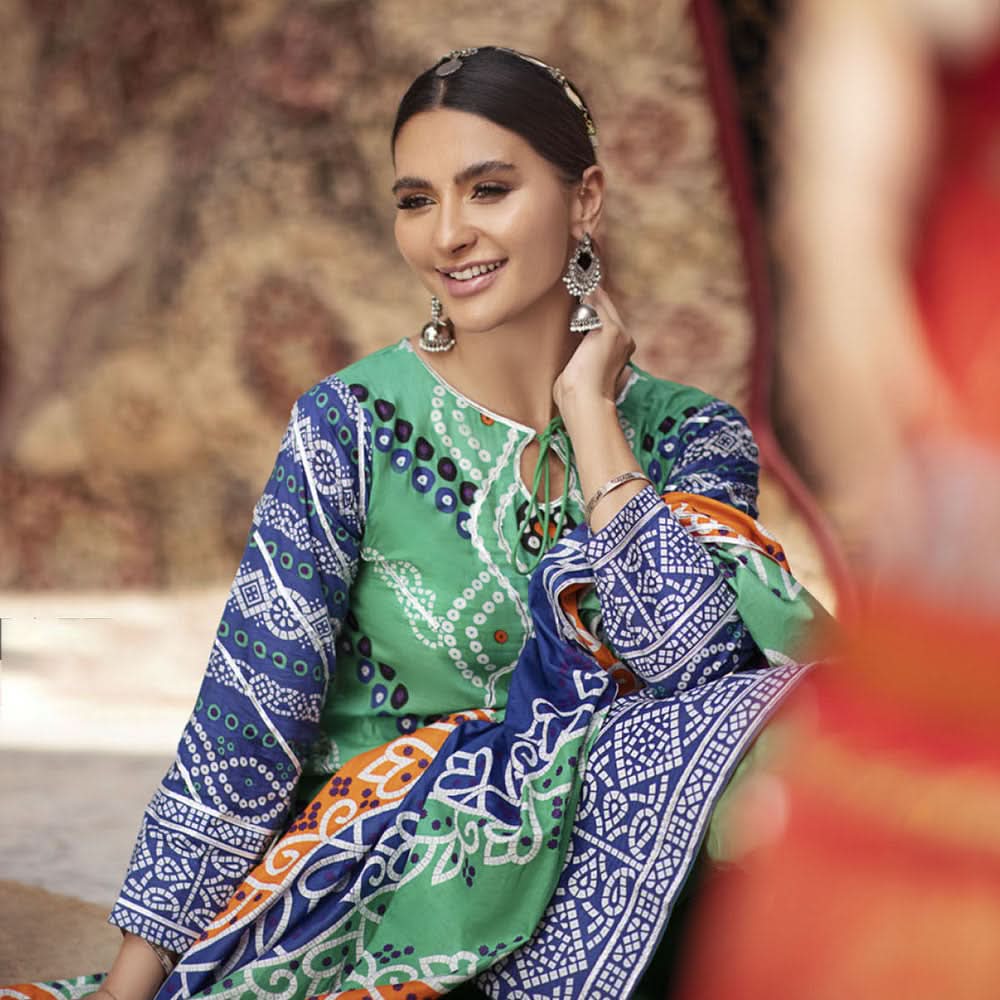 Monsoon Printed Lawn Unstitched 3Pcs Suit V1 - B2, Women, 3Pcs Shalwar Suit, Al-Zohaib Textiles, Chase Value