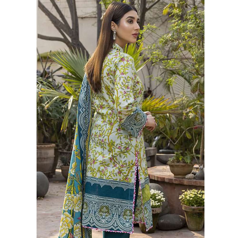 Monsoon Printed Lawn Un-Stitched 3Pcs Suit - 3, Women, 3Pcs Shalwar Suit, Al-Zohaib Textiles, Chase Value