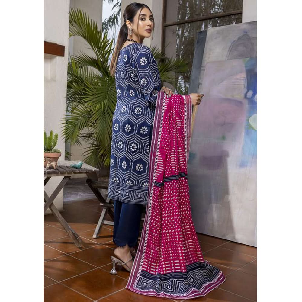 Monsoon Printed Lawn Un-Stitched 3Pcs Suit - 4, Women, 3Pcs Shalwar Suit, Al-Zohaib Textiles, Chase Value