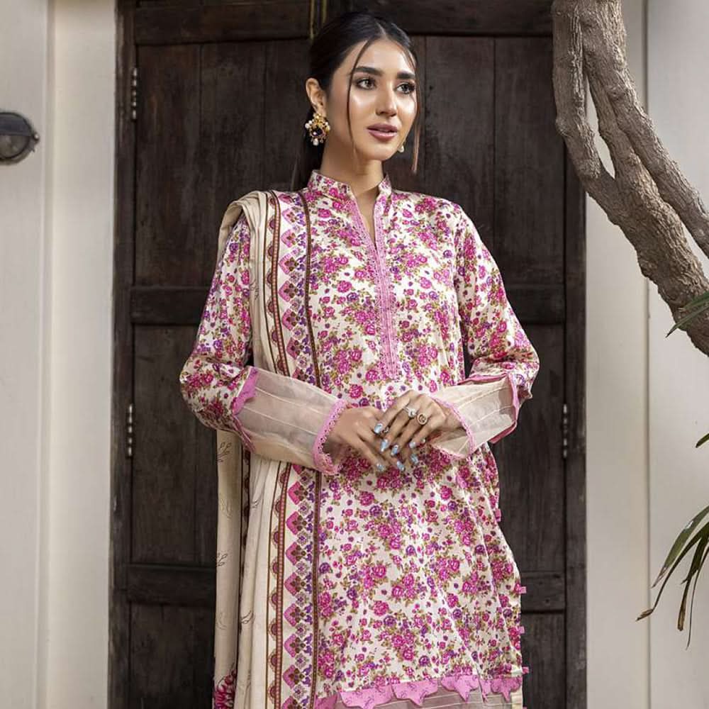 Monsoon Printed Lawn Un-Stitched 3Pcs Suit - 5, Women, 3Pcs Shalwar Suit, Al-Zohaib Textiles, Chase Value