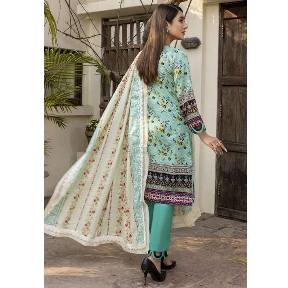 Monsoon Printed Lawn Un-Stitched 3Pcs Suit - 1, Women, 3Pcs Shalwar Suit, Al-Zohaib Textiles, Chase Value