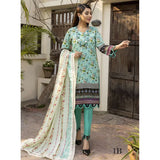 Monsoon Printed Lawn Un-Stitched 3Pcs Suit - 1, Women, 3Pcs Shalwar Suit, Al-Zohaib Textiles, Chase Value
