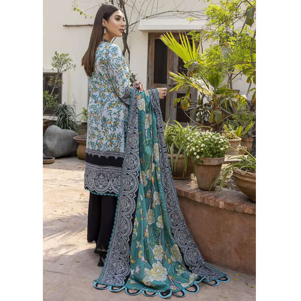 Monsoon Printed Lawn Un-Stitched 3Pcs Suit - 3, Women, 3Pcs Shalwar Suit, Al-Zohaib Textiles, Chase Value