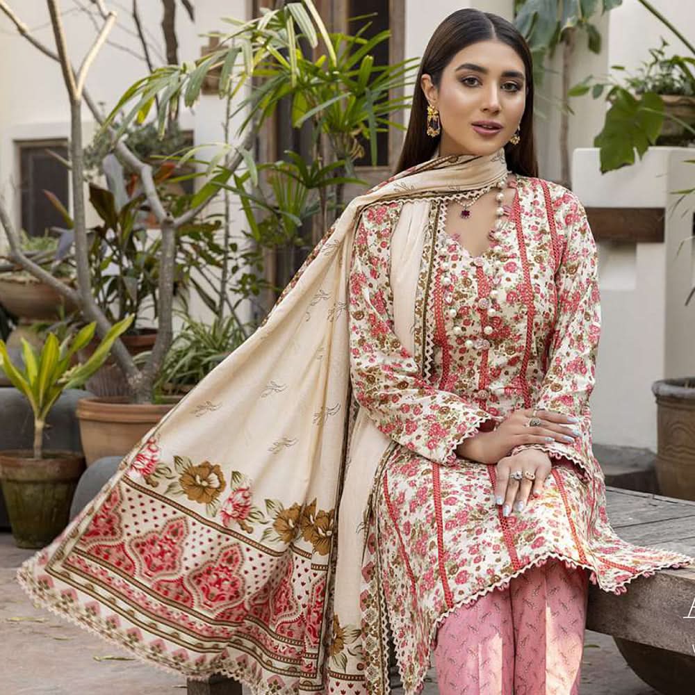 Monsoon Printed Lawn Un-Stitched 3Pcs Suit - 5, Women, 3Pcs Shalwar Suit, Al-Zohaib Textiles, Chase Value