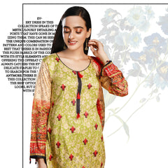 Omber Embroidered Lawn Un-Stitched 3Pcs Suit - DA-1872, Women, 3Pcs Shalwar Suit, Rana Arts, Chase Value