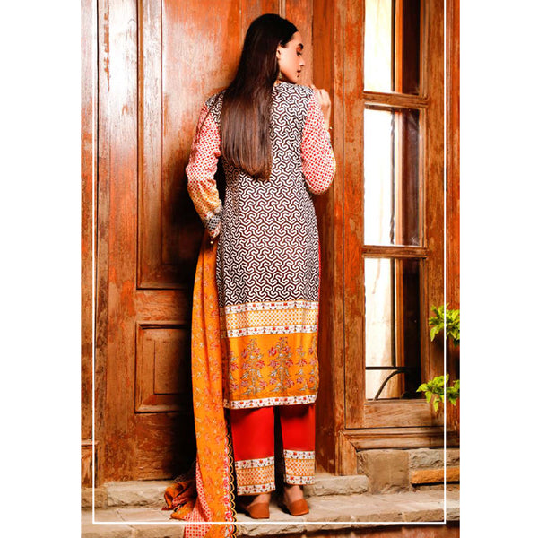 Omber Embroidered Lawn Un-Stitched 3Pcs Suit - AY-1860, Women, 3Pcs Shalwar Suit, Rana Arts, Chase Value