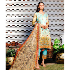 Omber Embroidered Lawn Un-Stitched 3Pcs Suit - DA-1872, Women, 3Pcs Shalwar Suit, Rana Arts, Chase Value