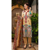 Imperial Embroidered Lawn Un-Stitched 3Pcs Suit V1 - EKR-1858, Women, 3Pcs Shalwar Suit, Rana Arts, Chase Value