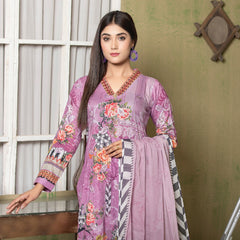 Bin Hameed Roshnay Embroidered Lawn Un-Stitched 3Pcs Suit - EKR-3280, Women, 3Pcs Shalwar Suit, Rana Arts, Chase Value