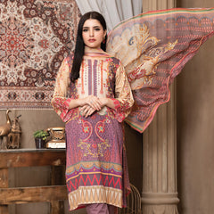 Bin Hameed Premium Embroidered Lawn Un-Stitched 3Pcs Suit - AY-3263, Women, 3Pcs Shalwar Suit, Rana Arts, Chase Value