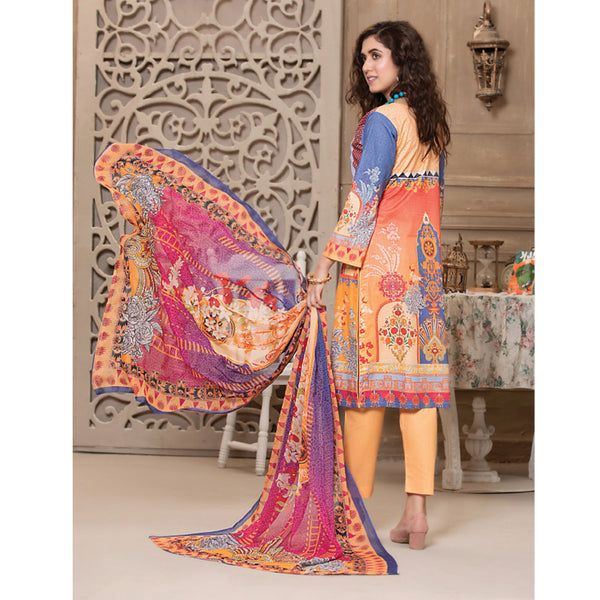 Bin Hameed Premium Embroidered Lawn Un-Stitched 3Pcs Suit - EKR-3265, Women, 3Pcs Shalwar Suit, Rana Arts, Chase Value
