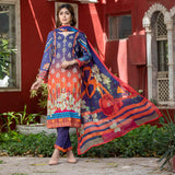 Bin Hameed Eliya Embroidered Lawn Unstitched 3 Pcs Suit - 06, Women, 3Pcs Shalwar Suit, Rana Art, Chase Value