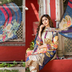 Bin Hameed Eliya Embroidered Lawn Unstitched 3 Pcs Suit - 07, Women, 3Pcs Shalwar Suit, Rana Art, Chase Value