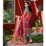 Bin Hameed Eliya Embroidered Lawn Unstitched 3 Pcs Suit - 08, Women, 3Pcs Shalwar Suit, Rana Art, Chase Value