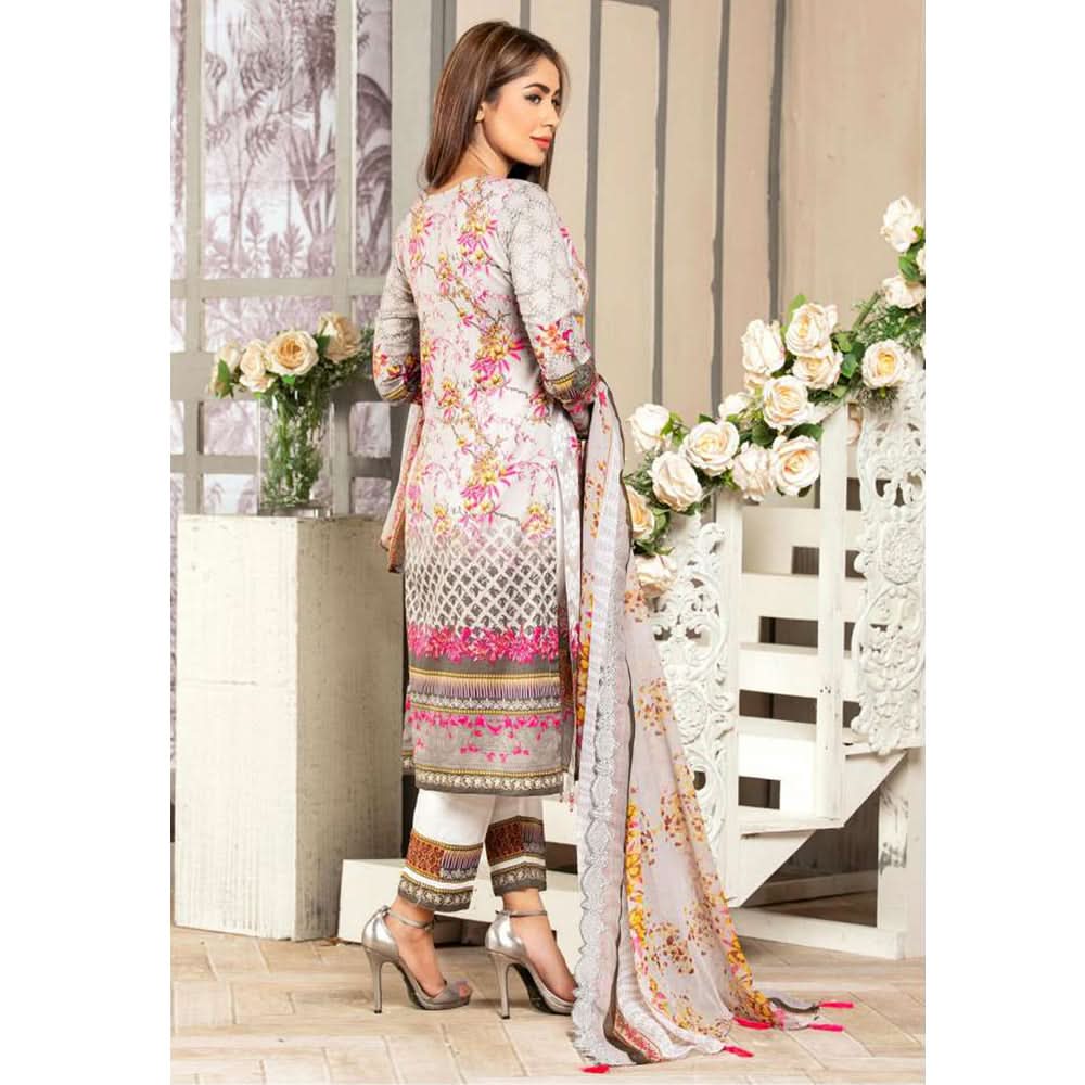 Gulnara Printed Embroidered Lawn Un-Stitched 3 Pcs Suit -  AY-1878-B, Women, 3Pcs Shalwar Suit, Rana Arts, Chase Value