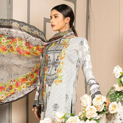 Gulnara Printed Embroidered Lawn Un-Stitched 3 Pcs Suit -  AY-1879, Women, 3Pcs Shalwar Suit, Rana Arts, Chase Value