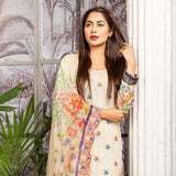 Gulnara Printed Embroidered Lawn Un-Stitched 3 Pcs Suit -  AY-1880, Women, 3Pcs Shalwar Suit, Rana Arts, Chase Value