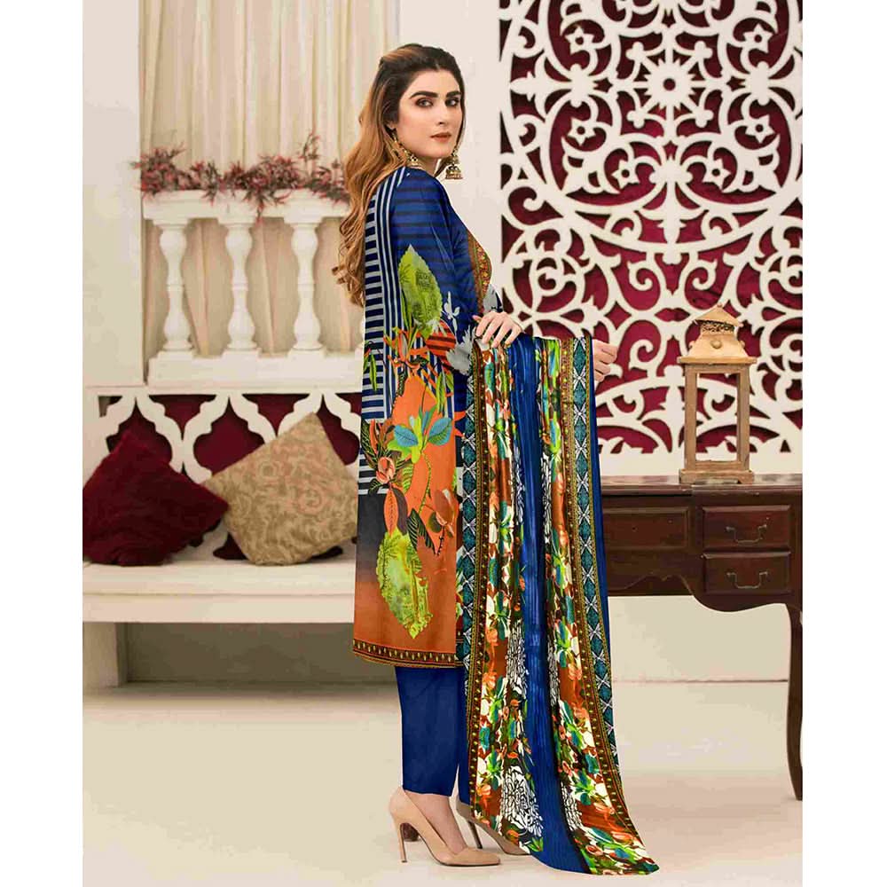 Sawan Classic Printed Lawn 3Pcs Unstitched Suit - A1, Women, 3Pcs Shalwar Suit, Sawan, Chase Value