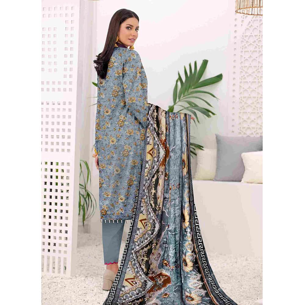 Sawan Classic Printed Lawn 3Pcs Unstitched Suit - A2, Women, 3Pcs Shalwar Suit, Sawan, Chase Value