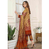Sawan Classic Printed Lawn 3Pcs Unstitched Suit - A6, Women, 3Pcs Shalwar Suit, Sawan, Chase Value