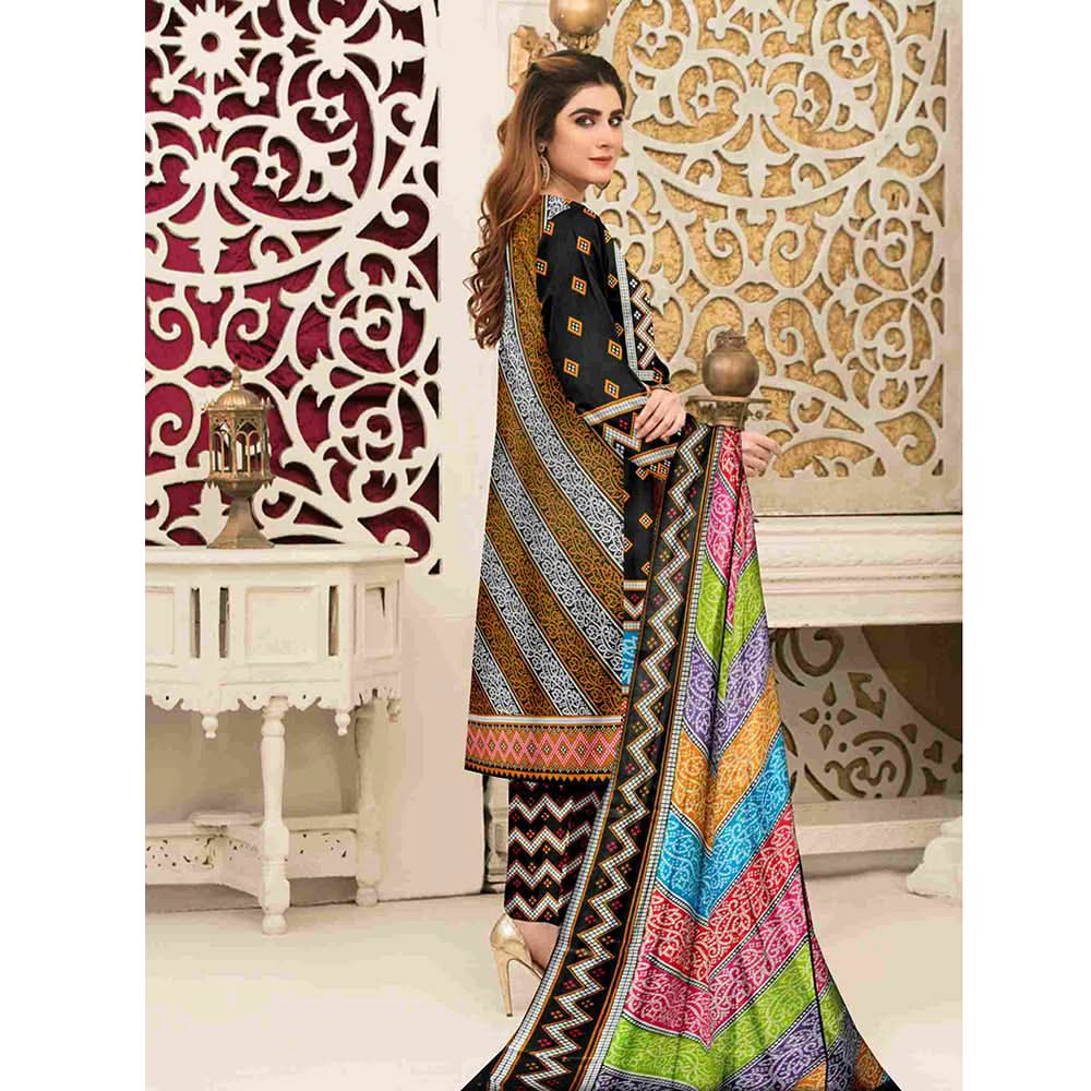 Sawan Classic Printed Lawn 3Pcs Unstitched Suit - A7, Women, 3Pcs Shalwar Suit, Sawan, Chase Value