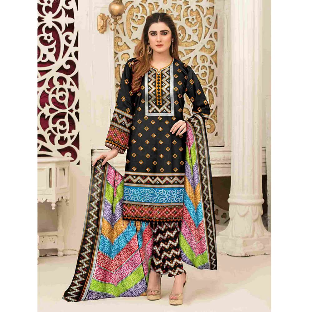 Sawan Classic Printed Lawn 3Pcs Unstitched Suit - A7, Women, 3Pcs Shalwar Suit, Sawan, Chase Value