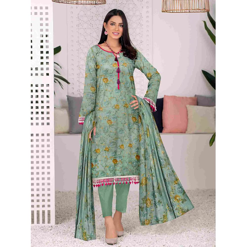 Sawan Classic Printed Lawn 3Pcs Unstitched Suit - A9, Women, 3Pcs Shalwar Suit, Sawan, Chase Value