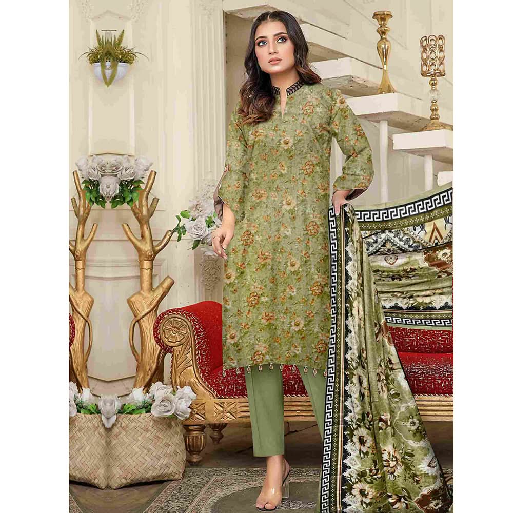 Sawan Classic Printed Lawn 3Pcs Unstitched Suit - B2, Women, 3Pcs Shalwar Suit, Sawan, Chase Value