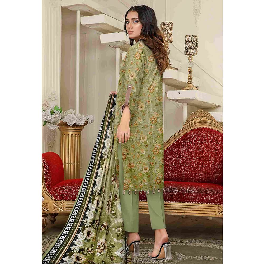 Sawan Classic Printed Lawn 3Pcs Unstitched Suit - B2, Women, 3Pcs Shalwar Suit, Sawan, Chase Value
