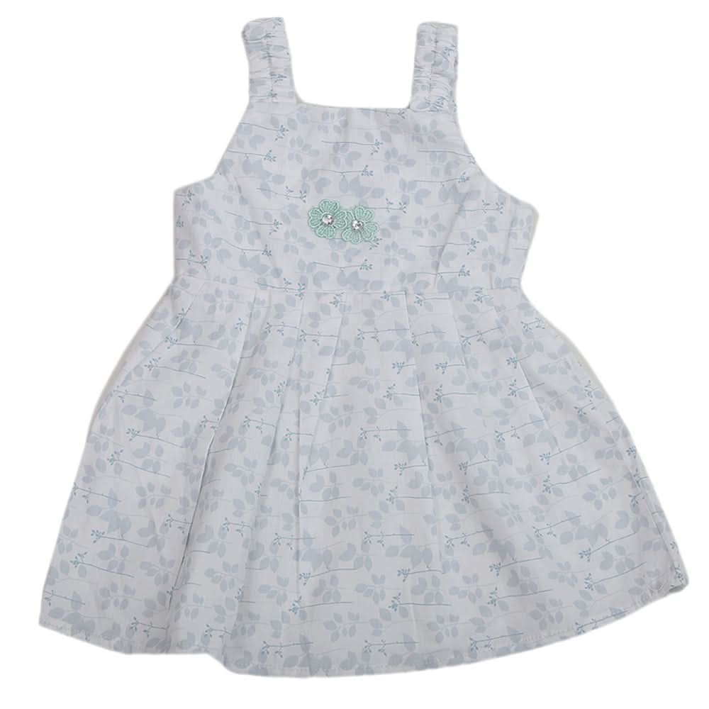 Newborn Girls Frock - Grey, Kids, NB Girls Frocks, Chase Value, Chase Value