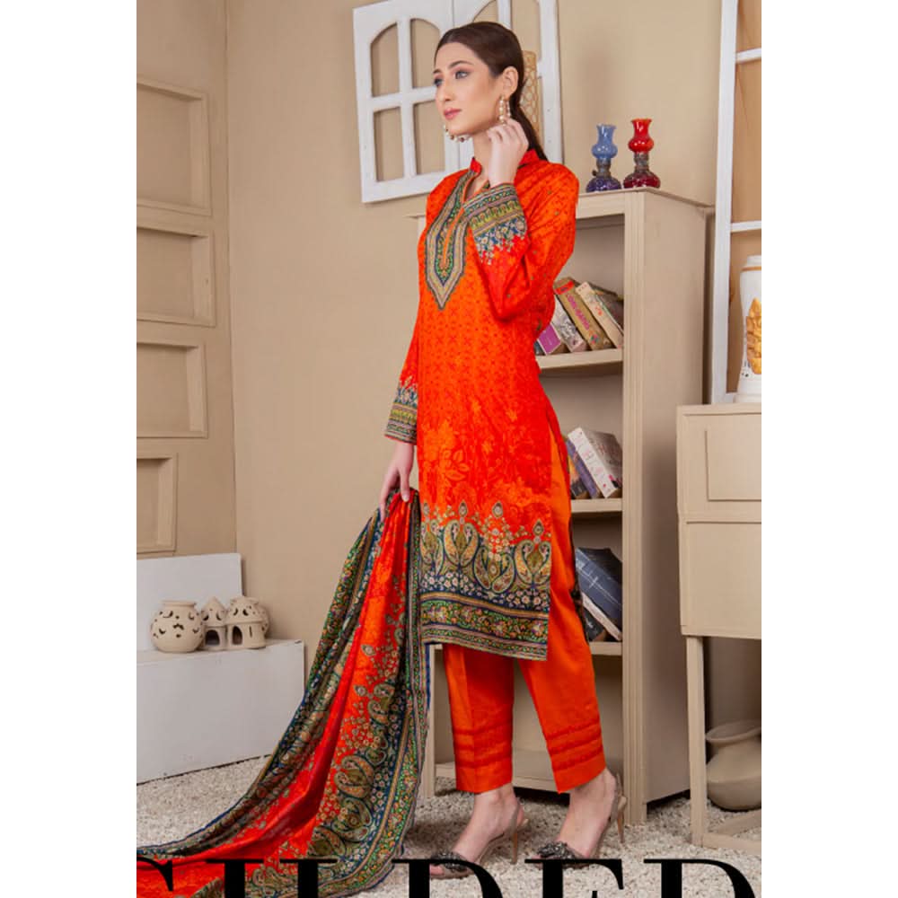 Five Star Printed Lawn Un-Stitched 3Pcs Suit - A3, Women, 3Pcs Shalwar Suit, Chase Value, Chase Value